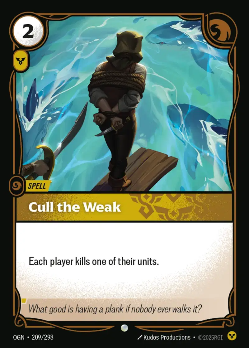 Cull the Weak – La Carpeta